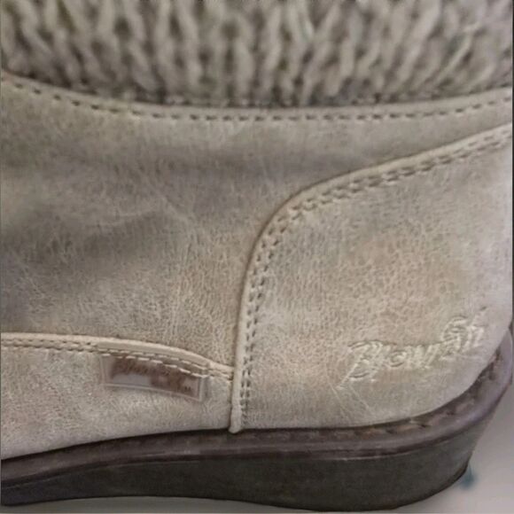 Blowfish Malibu Boots Women’s 8.5 Beige Knit Cuff Lace Up Ankle Combat Style... - Picture 6 of 11